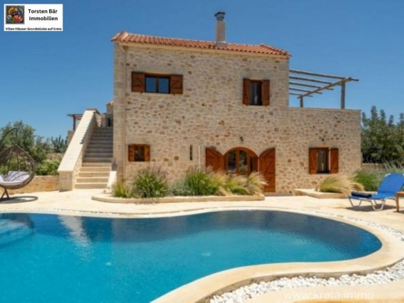 Melidoni, Apokoronas Kreta, Melidoni Villa mit 2 Schlafzimmern/2 Bädern mit privatem beheiztem Pool Haus kaufen